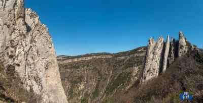 Panoramique du Pas des Blaches et ses lames de roches